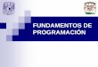 FUNDAMENTOS DE PROGRAMACIÓN - UNAMprofesores.fi-b.unam.mx/ing_gpemn/cpi/fundamentos/tema1.pdfObjetivo: El alumno definirá la importancia de la programación como herramienta en el