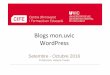 Blogs mon.uvic WordPress€¦ · Blog mon.uvic amb WordPress Setembre 2016 Professora: Helena Casas 16 Algunestècniquesde SEO aplicadesal text. Moltimportant: El Títol de les pàginesi