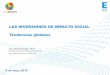 Tendencias globales de las inversiones de impacto FINAL Tendencias... · 2018-09-17 · Tendencias globales. DEFINICIONES Y EVOLUCIÓN • Es esencial el paso de dos dimensiones a