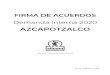 AZCAPOTZALCO - SITUAMsituam.org.mx/wp-content/uploads/2020/02/FIRMA... · Andamio Departamento de Mantenimiento (Sección de Conservación y Mantenimiento) Higiene y seguridad 2020