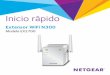 Extensor WiFi N300 - Netgear...5 Utilización del extensor El extensor repite las señales provenientes de un router o punto de acceso WiFi existentes. Coloque el extensor, enciéndalo