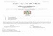 Publicación No.02, AVISO A LOS MARINOS · Aviso a los Marinos (057-091)/02/15 Publicación No.02, Sección 3 3.5. Relación de Avisos Permanentes (P), Preliminares (Pr) y Temporales