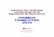 PRIMER TRIMESTRE 2019 - Transparència · 2019-06-13 · BARCELONA DEL PRIMER TRIMESTRE DE 2019. Les adjudicacions del primer trimestre de 2019 són les efectuades al llarg d’aquest