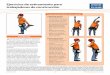Ejercicios de estiramiento para trabajadores de construcción · Estiramiento de cuádriceps • Sujetándose para mantener el equilibrio con su mano derecha, sujete su pie o tobillo