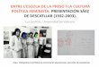 Presentación de PowerPointENTRE L’ESCOLA DE LA PRESÓ I LA CULTURA POLÍTICA FEMINISTA. PRESENTACIÓN SÁEZ DE DESCATLLAR (1932-2003). Luz Sanfeliu. Universidad de Valencia