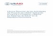 Informe Resumen de las Actividades del Proyecto de USAID ......del Proyecto de USAID Aplicando la Ciencia para Fortalecer y Mejorar los Sistemas de Salud (ASSIST), que es financiado
