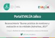 Plataforma Evalúa Jalisco - CONEVAL Consejo Nacional de ...€¦ · no especializados a través del diseño de infografías y videos. Acceso a los diferentes sistemas de monitoreo