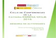 Ciclo de conferencias de la cátedra enresablog.uclm.es/enresa/files/2013/12/AQUÍ-1.pdf · CICLO DE CONFERENCIAS CÁTEDRA ENRESA-UCLM i Índice SESIONES CICLO DE CONFERENCIAS CÁTEDRA