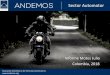 Presentación de PowerPoint...Motos Asociación Colombiana de Vehículos Automotores Fuente: RUNT, Cálculos ANDEMOS Informe Completo: TOP 30 Acumulado: MARCA 2017-7 2018-7 Variacion