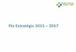 Pla Estratègic 2015 2017 - Consorci Sanitari del Garraf · 2017-05-18 · seu compromís i el seu lideratge. Gestionar la comunicació jeràrquica. Millorar l'accessibilitat als