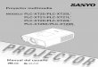 Proyector multimedia MODELO PLC-XT25/PLC-XT25L · Proyector multimedia MODELO PLC-XT25/PLC-XT25L* PLC-XT21/PLC-XT21L* PLC-XT20/PLC-XT20L* PLC-XT25K/PLC-XT20K (*Modelos sin lente)