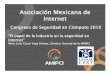 Asociación Mexicana de Internet - UNAM€¦ · "Coadyuvar en la licitación de frecuencias en las bandas de 1.7, 1.9 y 2.1 GHz. "Coadyuvar en la la licitación de tres rutas de fibra