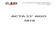 ACTA 53 2018 - cjb.cat€¦ · Es duran a terme el tercer bloc de votacions, en aquest cas, a mà alçada. 2. RESULTATS de les votacions del tercer bloc. 12:45 – Presentació i