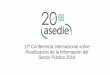 11ª Conferencia Internacional sobre Reutilización …asedie.es/assets/presentacion-isabel-moya.pdf•Plataforma Tercer Sector B) Participación de la Sociedad Civil •2 Trámites: