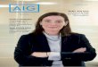 MARÍA JOSÉ CRUZ - AIG · Tengo el gusto de presentaros un nuevo número de la revista AIG News, con el que deseamos profundizar en los seguros de M&A. Una línea de negocio que