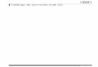 Catálogo de pre-venta Audi Q2prensa.audi.es/wp-content/uploads/2016/11/Catálogo-Q2-MY17.pdf · Claves de pedido Audi Q2 TMAIMG Descripción GABACC Q2 1.4 TFSI COD 150 CV (110kW)
