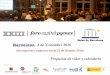 8 de Noviembre 2016 - Bolsa de Madrid Capitla...Exposición oral del proyecto 31 de octubre de 2016 Talleres-Workshop de preparación para el Foro 2 de noviembre de 2016 “foro capital