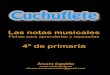 Las notas musicales - Cuchuflete · Las notas musicales Fichas para aprenderlas y repasarlas Álvaro Castillo alvaro.musicamaestro@gmail.com 4º de primaria & w do w re w mi w fa