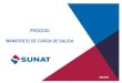 PROCESO MANIFIESTO DE CARGA DE SALIDA - SUNAT · 2019-04-23 · Las rectificaciones e incorporaciones de documentos transporte a los manifiestos de carga y consolidado actualmente