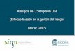 Riesgos de Corrupción UN - Universidad Nacional De Colombia · 2016-03-31 · • Sistemas de Gestión • Gestión por procesos • Pensamiento basado en la gestión del riesgo