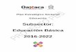 Subsector: Educación Básica 2016-2022 - Coordinación General … · 2017-11-16 · Planeación, Programación, Presupuestación, Seguimiento y Evaluación en la estructura del