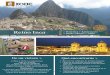 Reino Inca > Perú Inca + Extensiones > Desde 1 · 2017-02-23 · ciudadela: Machu Picchu. Visita guiada del complejo arqueológico, a donde se puede optar por ver los primeros rayos