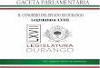 Legislatura LXVII - H. Congreso del Estado de Durangocongresodurango.gob.mx/Archivos/lxvii/gacetas/Gaceta 34.pdfPRONUNCIAMIENTO DENOMINADO “BAJAS TEMPERATURAS”, PRESENTADO POR