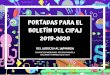 Catálogo Expoción Portadas del Cipaj - Zaragoza...PORTADAS PARA EL BOLETÍN DEL CIPAJ 2019-2020 DEL 18/DIC/19 AL 18/MAR/20 CASA DE LOS MORLANES. PZA SAN CARLOS, 4 DE LUNES A VIERNES,