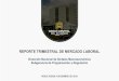 REPORTE TRIMESTRAL DE MERCADO LABORAL · 2020-01-30 · Indicadores de mercado laboral ecuatoriano •Clasificación de la población nacional •Empleo y PIB •Estructura del mercado