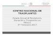 CENTRO NACIONAL DE TRASPLANTES - gob.mx · RECEPTORES EN ESPERA AL 03 de octubre de 2017 ÓRGANO PACIENTES Riñón 13,633 Cornea 7,318 Hígado 345 Corazón 43 Riñón-Páncreas 6