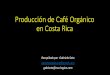 Producción de Café Orgánico en Costa Rica©_Org... · Sombra en el ensayo año 2006 Poró Termi nalia Cas ha EPTA CLEP CLTA % luz interceptada (% sombra) 80a 53c 41e 86.2a 67b