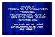 MÓDULO I: DEFENSA DE LOS CONSUMIDORES Y USUARIOS. …ocw.uc3m.es/.../material-de-clase-1/MODULO_I.pdf · 3.2.- Consejo de consumidores y usuarios TEMA IV: RESPONSABILIDAD Y SOLUCIÓN