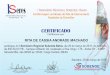 Certificado - I SERES BA - Participantes · CERTIFICADO RITA DE CASSIA ANDRADE MACHADO ISeres Seminario Regional SOBENDE - ba A Enfermagem no Manejo da Pele do Internamento Hospitalar