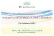 Brochure - Punjab Judicial Academypja.gov.pk/system/files/Brochure_0.pdfSyed Khursheed Anwar Rizvi, DG, Punjab Judicial Academy Curriculum content and design Dr. Khursheed Iqbal, Dean,