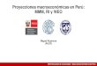 Proyecciones macroeconómicas en Perú: MMM, RI y WEO · 2020-01-25 · MMM se publicaba en mayo/abril y se revisaba en agosto a través del Marco Macroeconómico Multianual Revisado