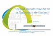 Sistema de Información de la Naturaleza de Euskadio jerarquizaciones que permiten situar los objetos NATURA en diferentes ámbitos (organizativos, jurídicos, geográficos, etc.)