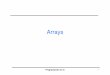 Arrays - unican.es · Arrays - definición • Un array es una estructura de datos que representa un conjunto de variables del mismo tipo declaradas como una sóla entidad. • Un