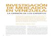INVESTIGACIÓN DE MERCADOS EN VENEZUELAservicios.iesa.edu.ve/portal/Articulos/6-Esqueda...INVESTIGACIÓN DE MERCADOS EN VENEZUELA: LA OPINIÓN DE LOS EXPERTOS La industria de la investigación