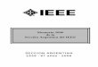 Memoria 2006 de la Sección Argentina del IEEE · Videoconferencias Daniel Bellomo Subsección Córdoba ... profesionales y educativas realizadas en diversos puntos del país. 