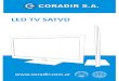 LED TV SATVD - Coradir S.A.descargasvps.coradir.com.ar/upload/manual/MU_led_satvd.pdfPresione para configura tempo-rizador de apagado. OTONES NUMERIOS Presione 0-9 para seleccionar