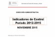Indicadores de Control Período 2012-2015 - Monterreyportal.monterrey.gob.mx/.../indicadores.pdfIndicadores de Control Período 2015-2018 NOVIEMBRE 2015 Secretaria de Desarrollo Humano