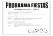 LIBRO DE LAS FIESTAS DE VALVERDE DE ALCALCA 2017 · Discomóvil Saltamontes en la Plaza de la Puerta del Sol Jueves 7 de Septiembre 22:00 h 22:45 h 23:00 h 23:30 h Salve en Honor