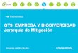GT9. EMPRESA Y BIODIVERSIDAD Jerarquía de Mitigación · biodiversidad en evaluaciÓn de impacto ambiental gt9. empresas y biodiversidad. jerarquÍa de mitigaciÓn eia 02. retos