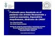 Protocolo para Anestesia en el paciente con Artritis ...chguv.san.gva.es/docro/hgu/document_library/servicios_de_salud/... · INESTABILIDAD CERVICAL Lesiones que más frecuentes 1
