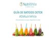 GUÍA DE BATIDOS DETOX - nutriwhitesalud.com · Guía para hacer un Batido Detox OkNutriWhite Antes de preparar tu batido debes considerar tus Sensibilidades Alimentarias y usar alimentos