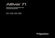 Краткое руководство пользователя Altivar 71 · 2016-05-25 · Altivar 71 Краткое руководство пользователя 0,37 - 45 кВт