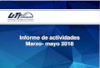 Informe de actividades Marzo- mayo 2018 - uttehuacan.edu.mxuttehuacan.edu.mx/media/files/Informe marzo- mayo... · Informe de actividades Marzo- mayo 2018 . Ejes del Informe 5 . 