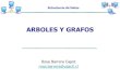 ARBOLES Y GRAFOS - algoritmos.cedetec.cl · ARBOLES Y GRAFOS Rosa Barrera Capot rosa.barrera@usach.cl Estructuras de Datos