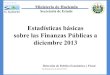 Estadísticas básicas sobre las Finanzas Públicas a ......Finanzas Públicas del FMI 5 I. Situación Financiera (Balance Fiscal) SPNF Situación Financiera del Sector Público No