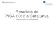 Resultats de PISA 2012 a Catalunya - Fundació Jaume Bofill · d’alumnes 26 229 1179 1 ... Resultats a Catalunya . 2003 2006 2009 2012 Comprensió lectora 483 477 498 501 Comp